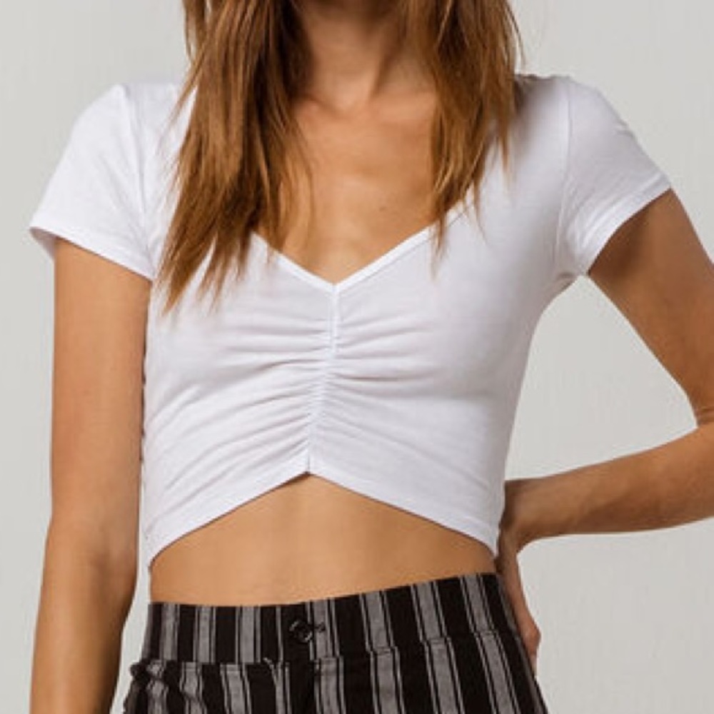 Tillys White Crop Tee